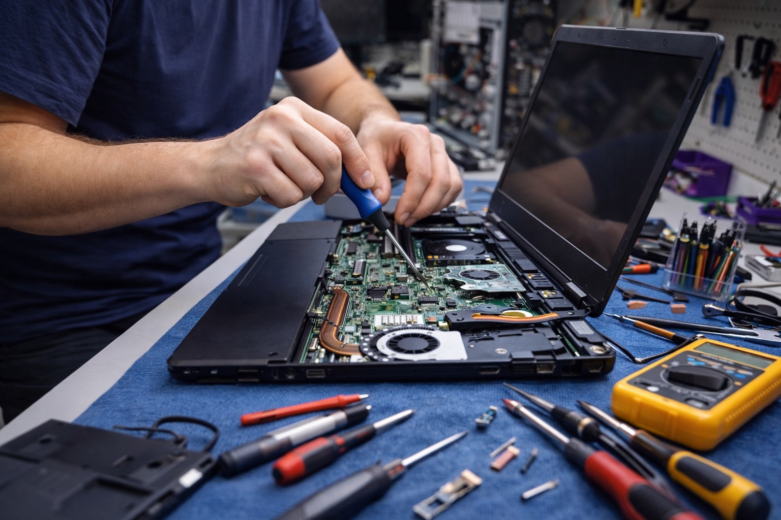 Service laptop Arad – diagnosticare și reparații profesionale