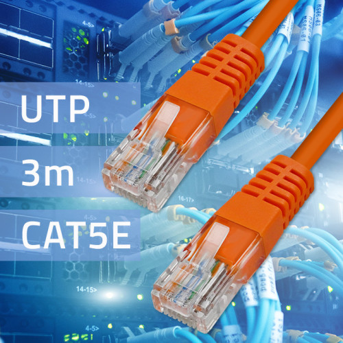 Cablu de conectare Qoltec Crossover | CAT5E | UTP | 3m