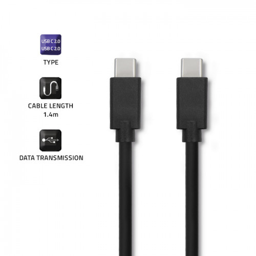 Cablu Qoltec USB-C 2.0 (type C) male 1.4m negru