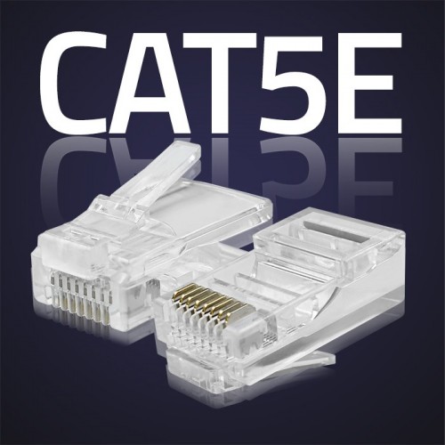 Mufe conectoare Qoltec RJ45 CAT5e UTP contacte Gold-plated 10 bucati