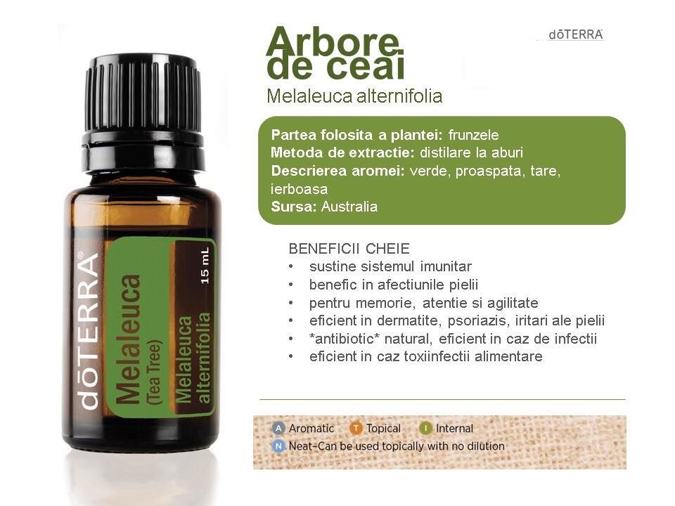 Ulei esential doTERRA Melaleuca (Tea Tree / Arborele de ceai) 15ml