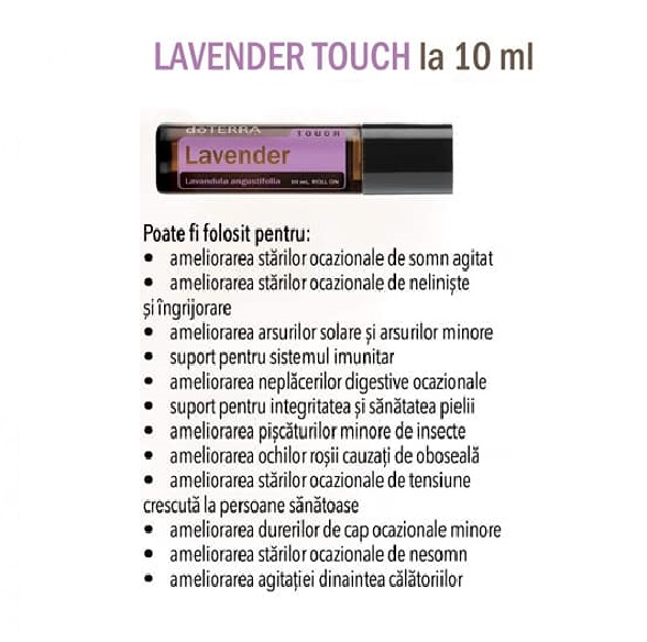 Ulei esential doTERRA Lavander Touch(Lavanda/Levantica) 10ml