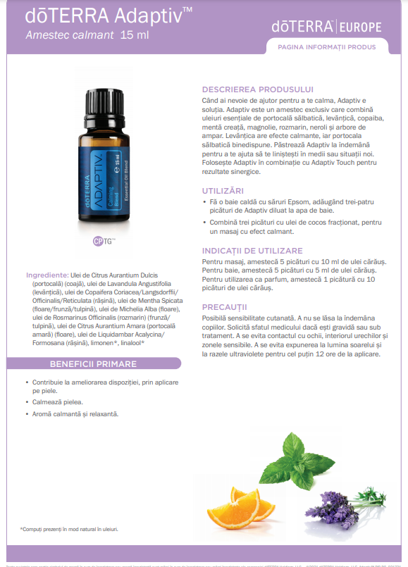 Ulei esential doTERRA Adaptiv 15ml