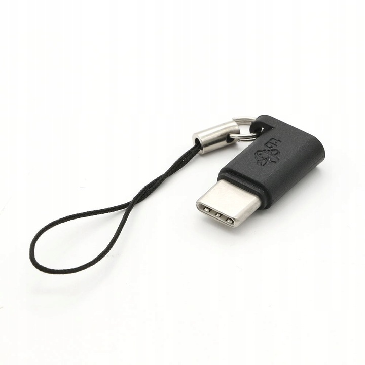 Adaptor TB Micro USB-A la USB-C negru