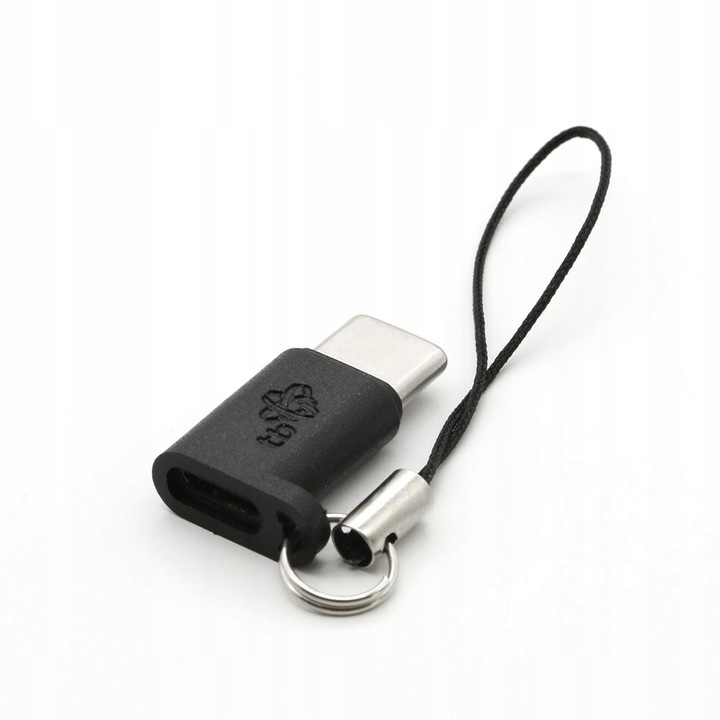Adaptor TB Micro USB-A la USB-C negru