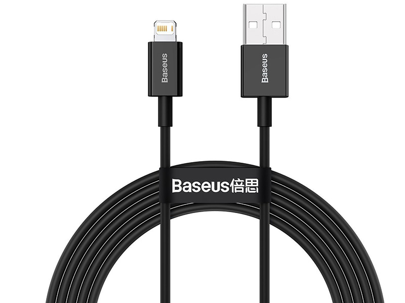 Cablu USB Male la Lightning Male Baseus Superios  CALYS-C01  2m negru