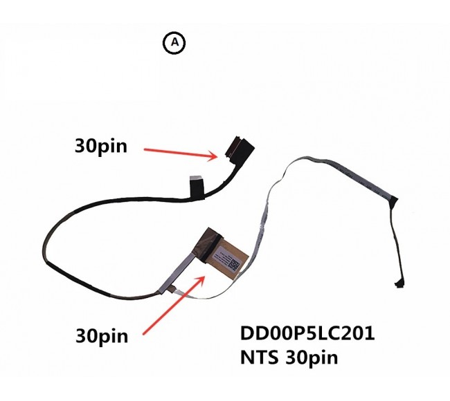 Cablu display LVDS HP 15-DY 15-EF 15S-FQ 15S-EQ DD00P5LC201 30 pini non touch model A