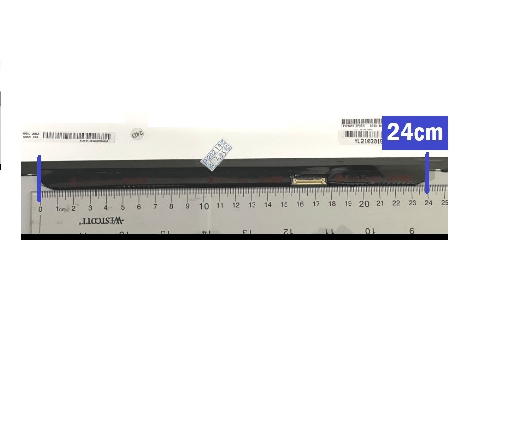 Laptop display 12.5 inch FHD IPS right connector 30 pin no bracket