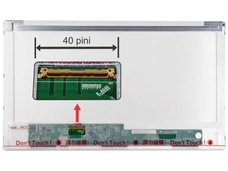 Laptop display 15.6 inch LED 1366x768 WXGA HD no brackets 40pin