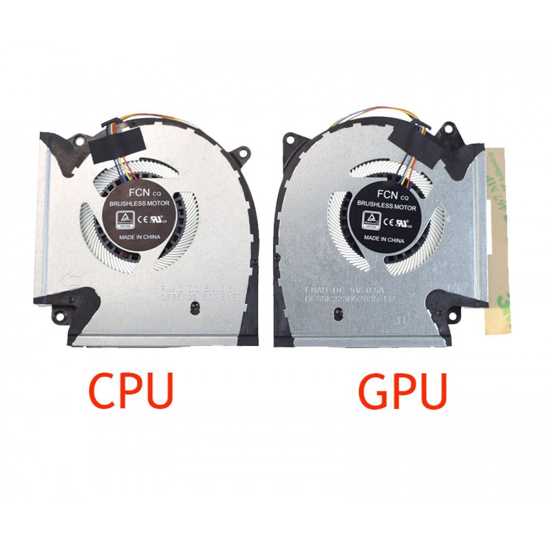 Set 2 Cooler/FAN laptop Asus ROG Strix G15 G512IC DFS5K221153715 FNAC 6033B0093901 13NR0510P01011 DFS5K223052835 FNAD 6033B0094001 13NR0510P02011 5V 0.5A
