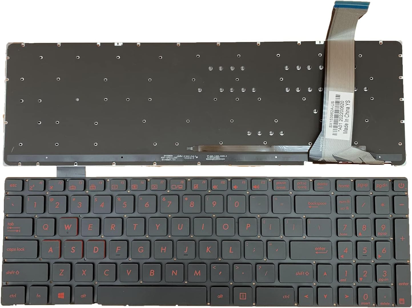 Tastatura laptop ASUS G552V G552VW G552VX FZ50JX GL752VW GL552 G551JW neagra iluminata