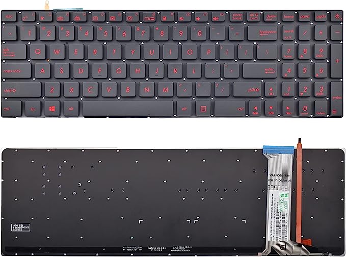 Tastatura laptop ASUS N551JB N551JK N551JM N551JQ neagra iluminata rosu