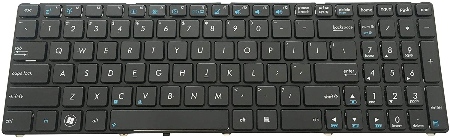 Tastatura laptop pentru ASUS K52 G73 X53 x54 X55A G60 R503C X55VD cu rama