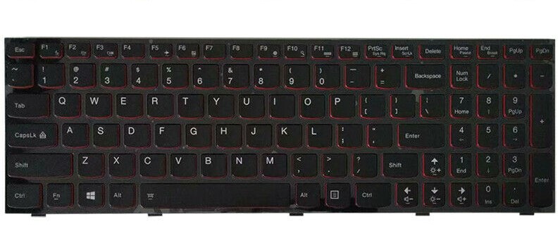 Tastatura laptop pentru Lenovo Y500 Y510P  taste rosii cu rama