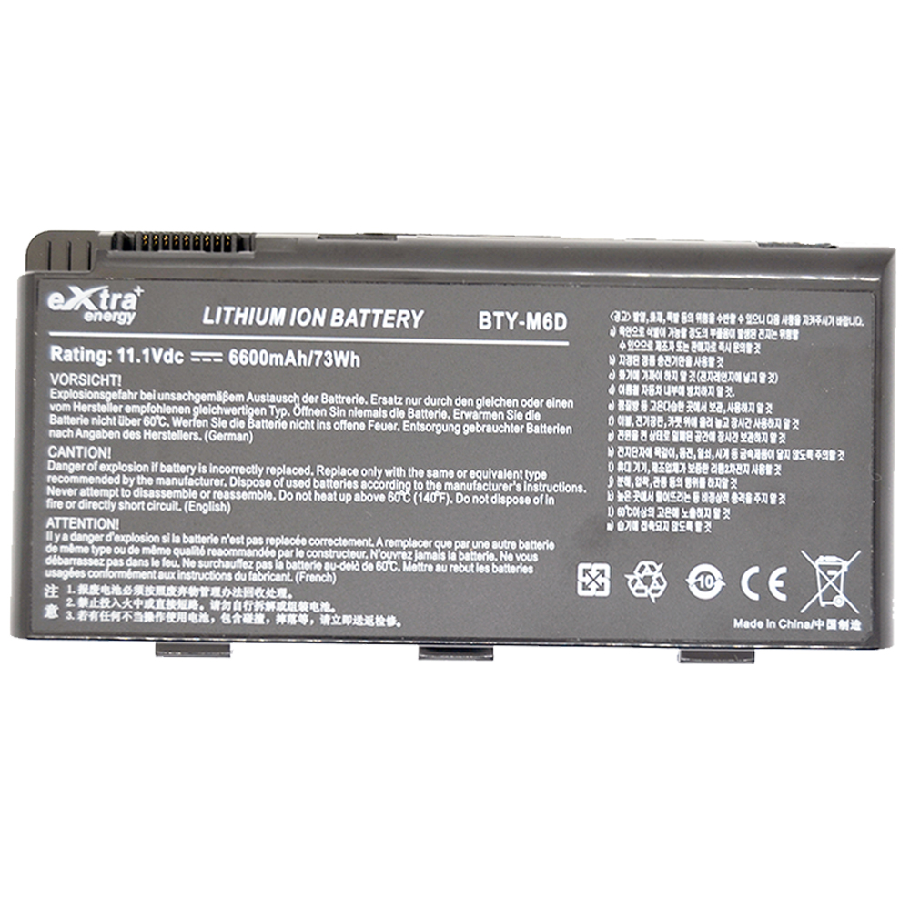 Baterie laptop  MSI GT60 GT70 GT660 GT680 GT683 GT780 GT783 GX660 GX680 GX780 BTY-M6D