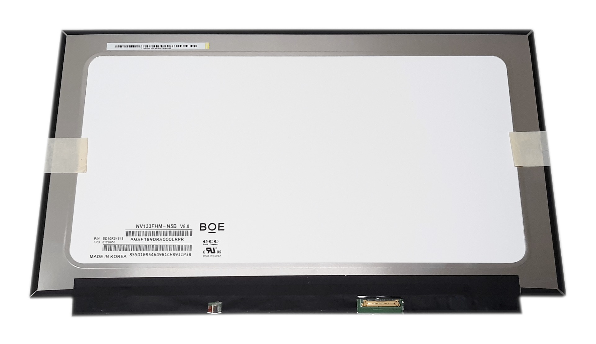 Laptop display 13.3 inch 1920x1080 FHD IPS NV133FHM-N5B no brackets