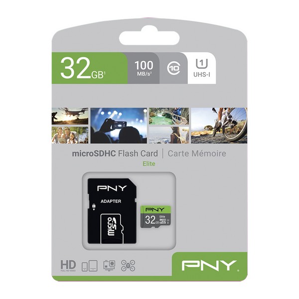 Card memorie PNY 32GB MicroSD Card cu adaptor Class 10