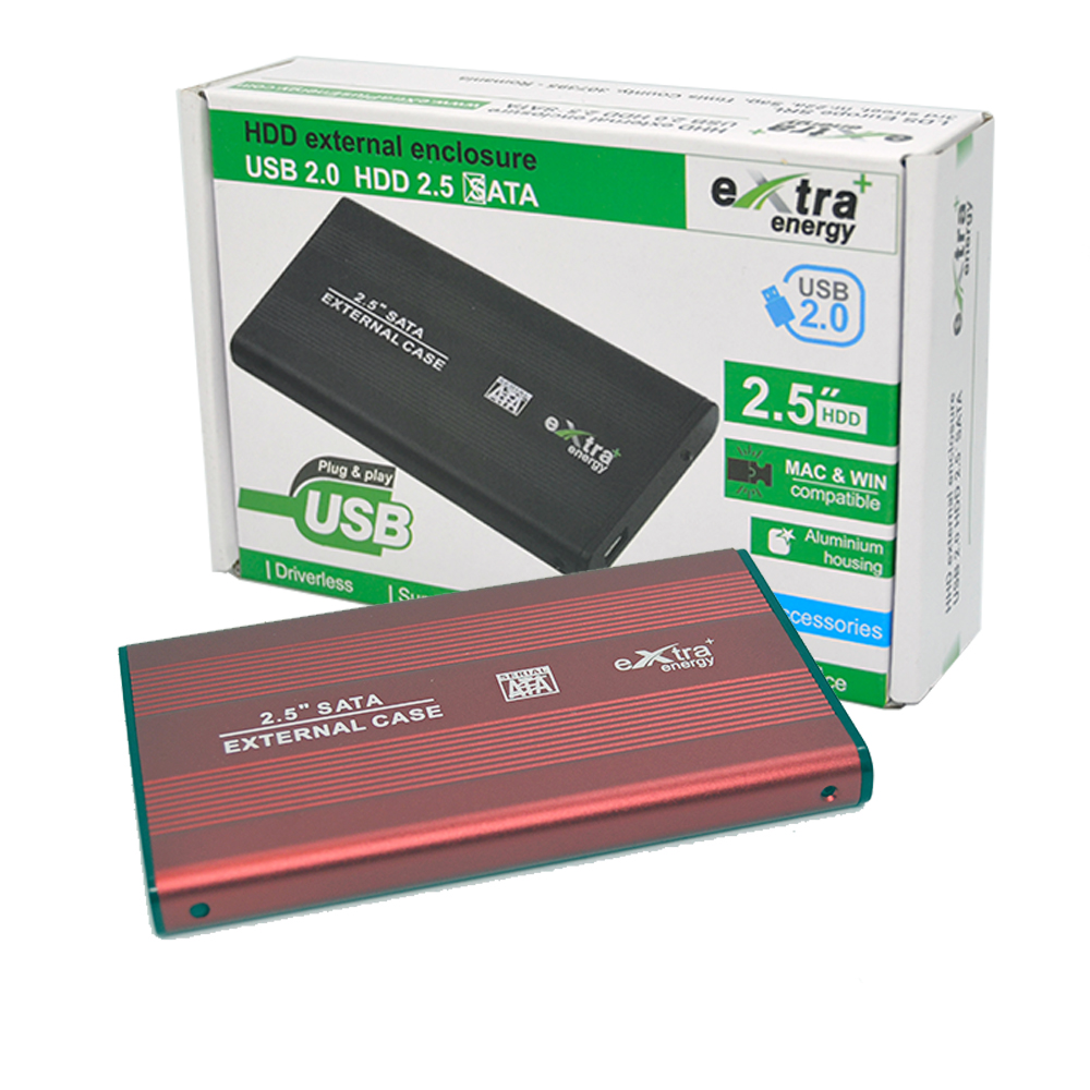 HDD Rack eXtra+ Energy, 2.5"  USB 2.0 Rosu
