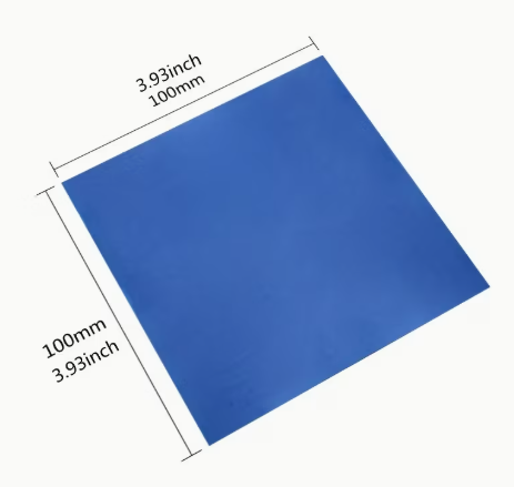 Pad Siliconic 100 x 100 x 1 mm albastru