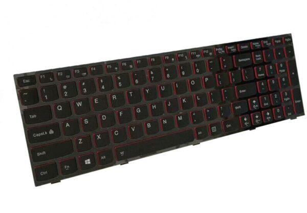 Tastatura laptop pentru Lenovo Y500 Y510P  taste rosii cu rama - imagine 4