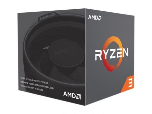 CPU AMD, skt. AM4 AMD Ryzen 3, 3100, frecventa 3.6 GHz, turbo 3.9 GHz, 4 nuclee, putere 65 W, cooler, "100-100000284BOX"