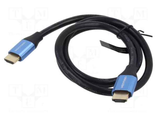 CABLU video Vention, DisplayPort(T) la DisplayPort(T), 1.45m, rezolutie 8K la 60Hz/4K la 120Hz, PVC, negru, "HCELG"  - 6922794765290