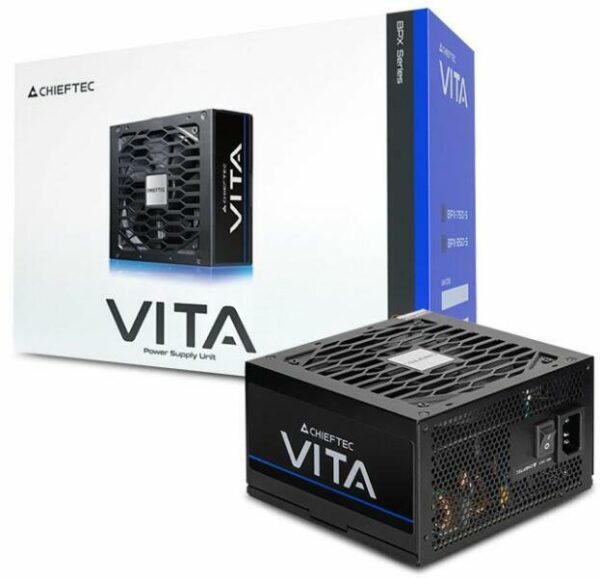 SURSA Chieftec "VITA", 850W,  certificare 80 Plus Bronze, non-modular,  fan 120mm, negru, "BPX-850-S" (timbru verde 2 lei)