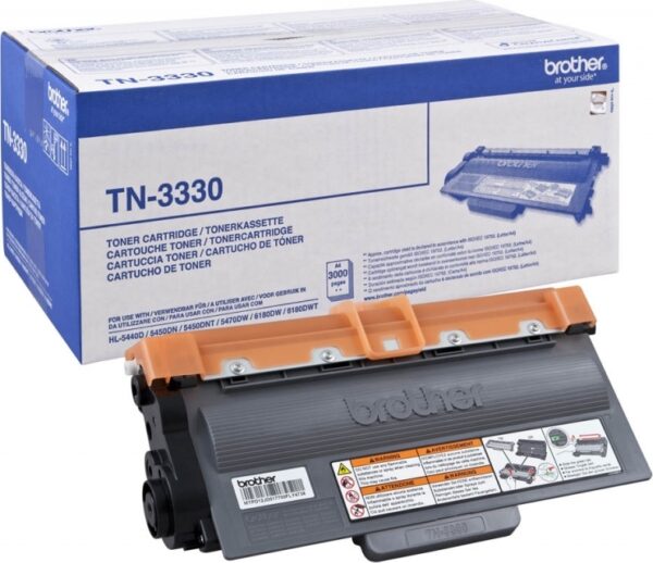 Toner Original Brother Black, TN3330, pentru HL-6180|5440|5470|DCP-8250|8110|MFC-8950|8510|8520, 3K,"TN3330"