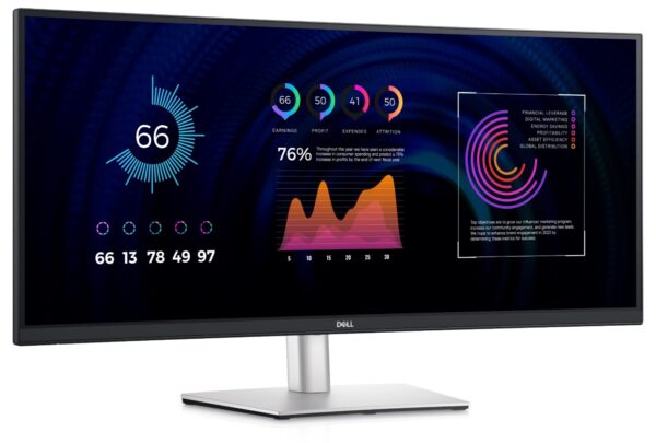 MONITOARE Dell 34 CURVED USB-C DELL P3424WE BLACK S "210-BGTY" (timbru verde 7 lei)