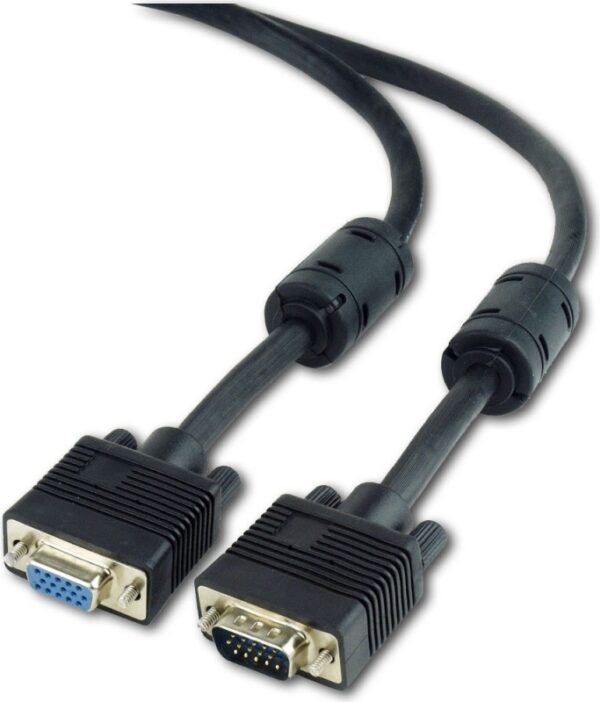 CABLU video GEMBIRD, adaptor VGA (T) la VGA (M), 1.8m, premium, dublu ecranat, negru, "CC-PPVGAX-6B"