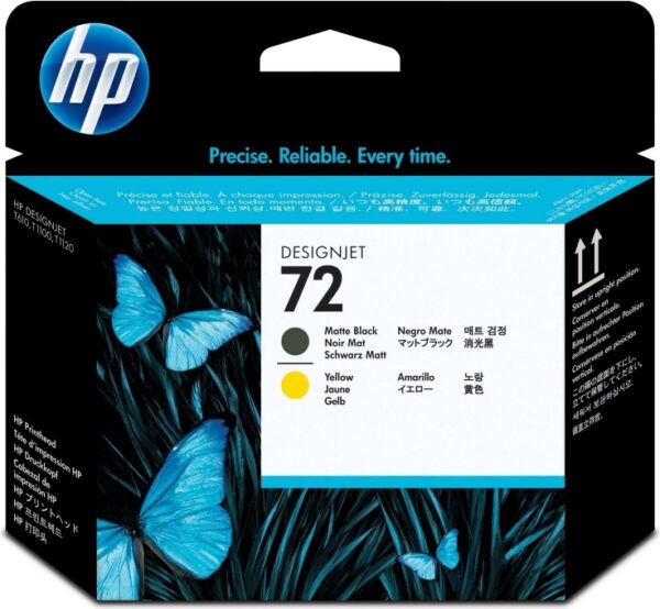 Cap Printare Original HP Matte Black/Yellow, nr.72, pentru DesignJet T1100|1120|1200|1300|2300|T610|620|770|790, , , "C9384A"