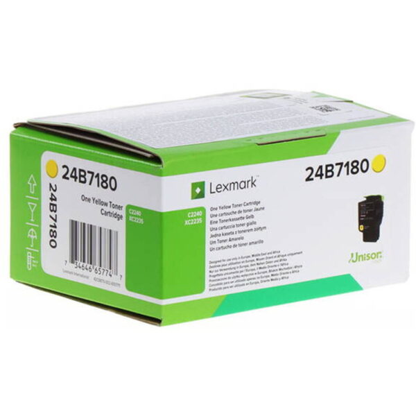 Toner Original Lexmark Yellow, 24B7180, pentru C2240|XC2235, 6K, "24B7180"