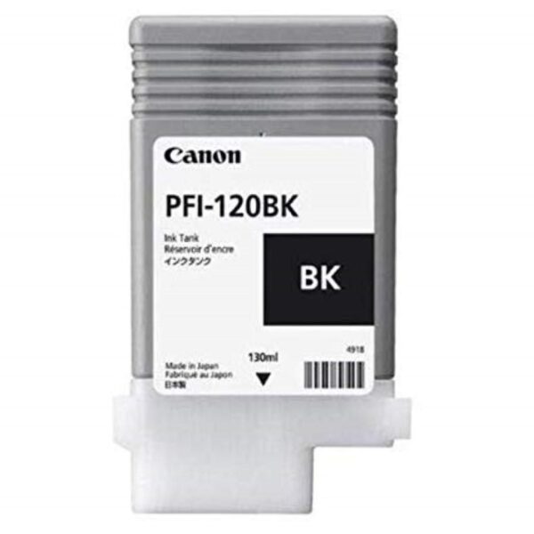 Cartus Cerneala Original Canon Black, PFI-120BK, pentru IPF TM-200|TM-205|TM-300|TM-305, 130ml, ,NOPP, "2885C001AA"