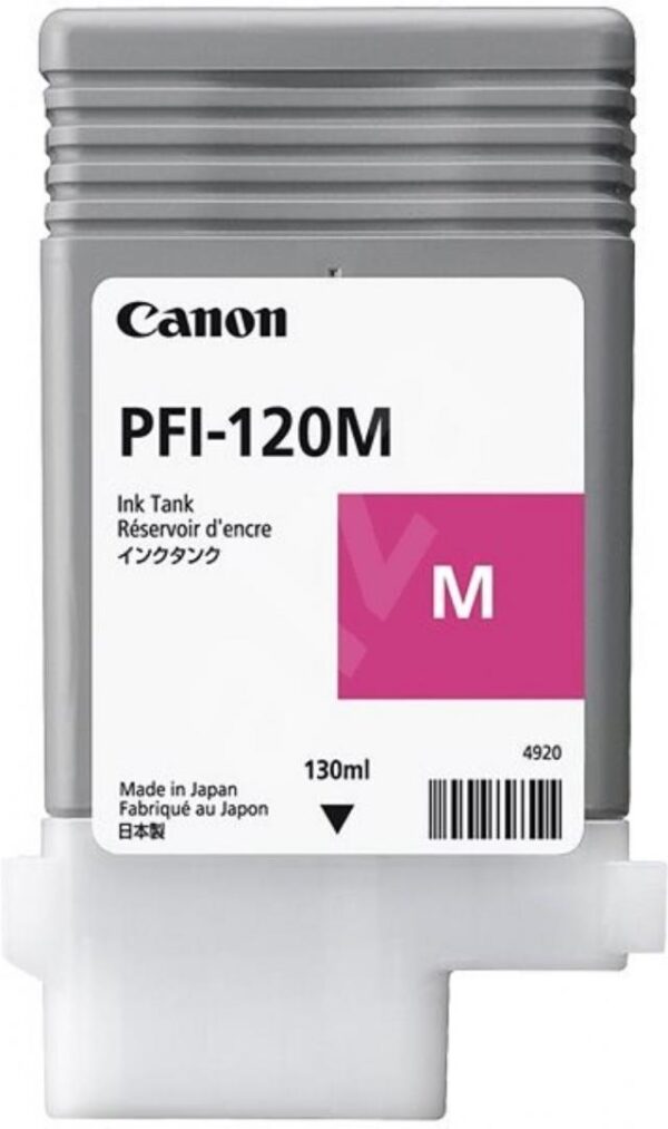 Cartus Cerneala Original Canon Magenta, PFI-120M, pentru IPF TM-200|TM-205|TM-300|TM-305, 130ml, ,NOPP, "2887C001AA"