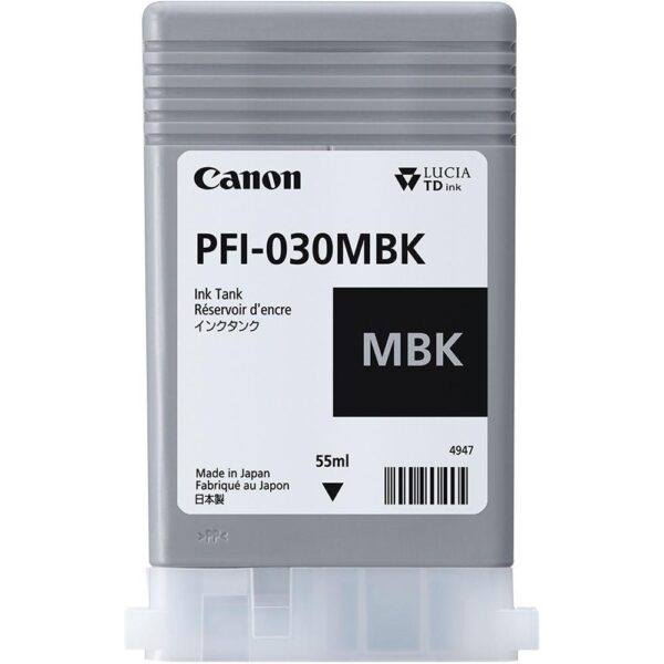 Cartus Cerneala Original Canon Black, PFI-030MBK , pentru TM-240|TM-340, 55ml, "3488C001AA"