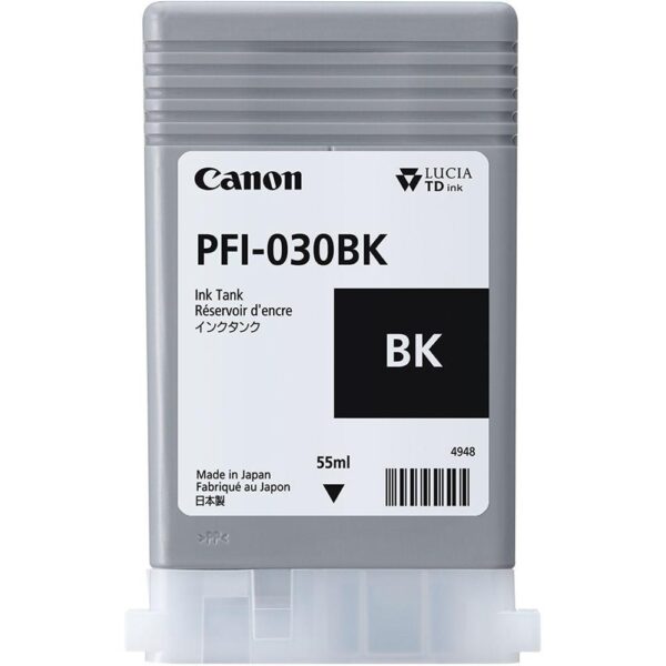 Cartus Cerneala Original Canon Black, PFI-030BK, pentru IPF TM-240|IPF TM-340, 55ml, ,NOPP, "3489C001AA"