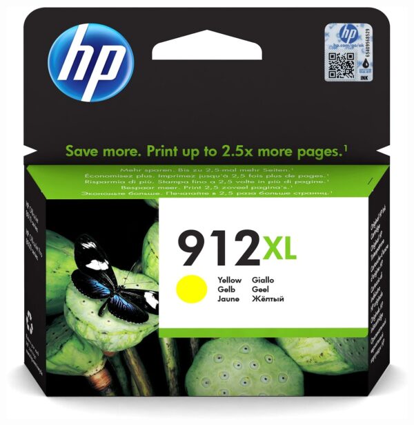 Cartus Cerneala Original HP Yellow, nr.912XL, pentru OfficeJet 8013|8023, 825, , "3YL83AE"