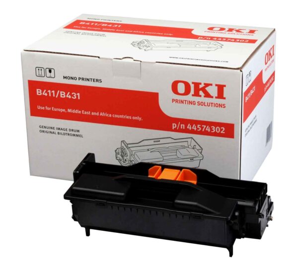 Drum Unit Original Oki Black, 44574302, pentru B411|B431|B432|B512|MB 461|MB 471|MB 491|MB 492|MB 562, 25K,  "44574302"