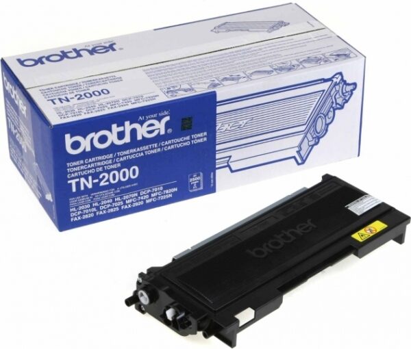 Toner Original Brother Black, TN2000, pentru HL-2030|2040|2070|DCP-7010|MFC-7420|7820|Fax-2820|2920, 2.5K,"TN2000"