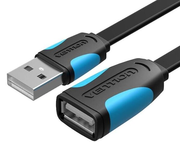 Cablu prelungitor Vention, USB 2.0 (T) la USB 2.0 (M), 1.5m, 480 Mbps, , PVC, negru, "CBIBG"  -6922794748507