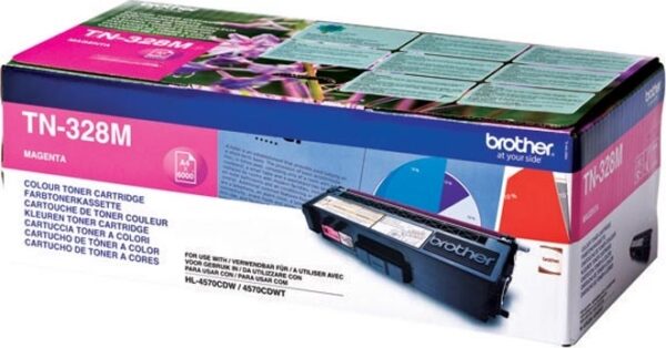 Toner Original Brother Magenta, TN328M, pentru HL-4570|MFC-9970|9270, 6K,"TN328M"