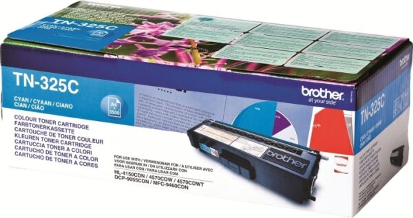 Toner Original Brother Cyan, TN325C, pentru HL-4140|4150|4570|DCP-9270|9055|MFC-9970|9460, 3.5K,"TN325C"