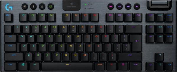 LOGITECH G915 TKL Tenkeyless LIGHTSPEED Wireless RGB Mechanical Gaming Keyboard - CARBON - US INTL - 2.4GHZ/BT - INTNL - LINEAR SWITCH "920-009520"