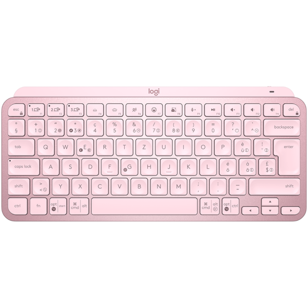 LOGITECH MX Keys Mini Minimalist Wireless Illuminated Keyboard - ROSE - US INTL - 2.4GHZ/BT - INTNL LOGITECH, "920-010500"