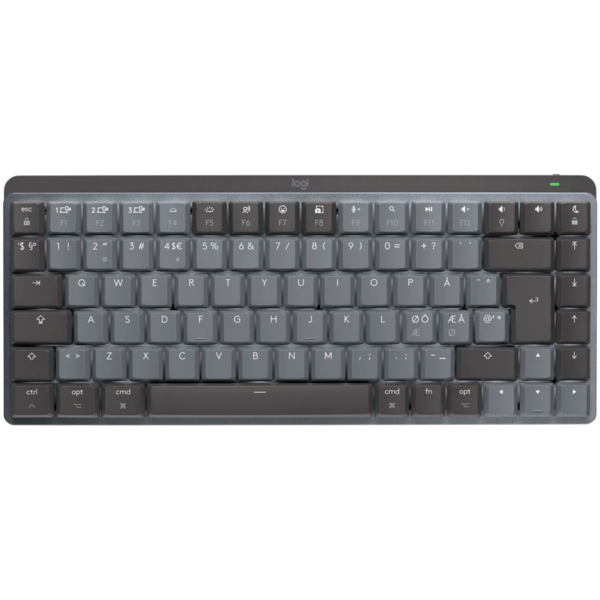 LOGITECH MX Mechanical Mini for Mac Minimalist Wireless Illuminated Keyboard  - SPACE GREY - US INTL - 2.4GHZ/BT - N/A - EMEA - TACTILE "920-010837"