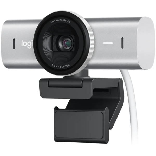 LOGITECH MX Brio 4K Ultra HD Webcam - PALE GREY - 2.4GHZ - EMEA28-935 - B2C "960-001554"