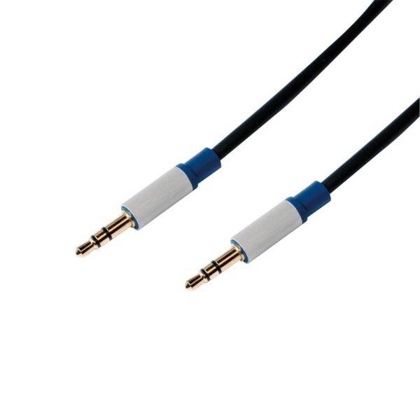 CABLU audio LOGILINK stereo (3.5 mm jack T/T), 1.5m, premium, conectori auriti, negru "BASC15"