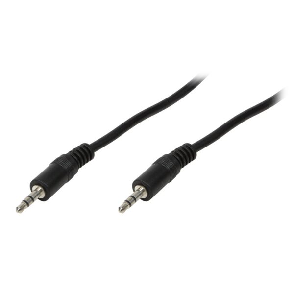 CABLU audio LOGILINK stereo (3.5 mm jack T/T), 1m, negru "CA1049"