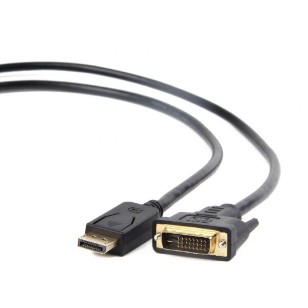 CABLU video GEMBIRD, adaptor DisplayPort (T) la DVI-D DL (T), 3m, rezolutie maxima Full HD (1920 x 1080) la 60Hz, negru, "CC-DPM-DVIM-3M"