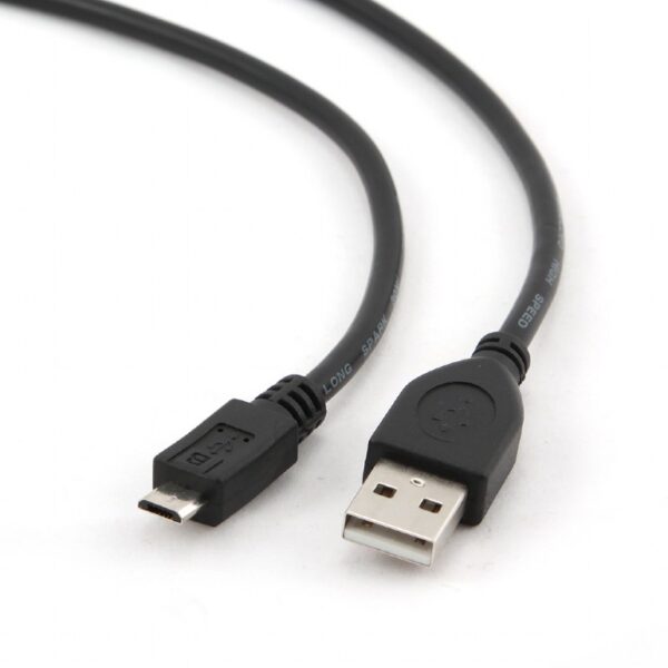 CABLU alimentare si date GEMBIRD, pt. smartphone, USB 2.0 (T) la Micro-USB 2.0 (T), 0.3m, black, "CCP-mUSB2-AMBM-0.3M"